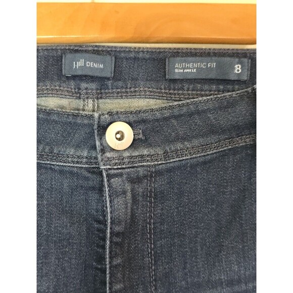 J.Jill Denim Authentic Fit Slim Ankle Jeans Womens Size 18 Blue Stretch Mid Rise - Picture 6 of 11